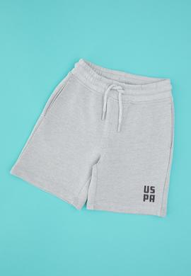 Erkek Çocuk Gri Melanj Örme Şort - 50325210032