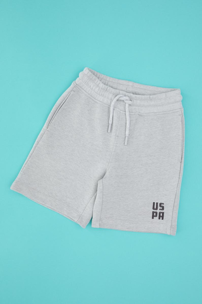 Erkek Çocuk Gri Melanj Örme Şort