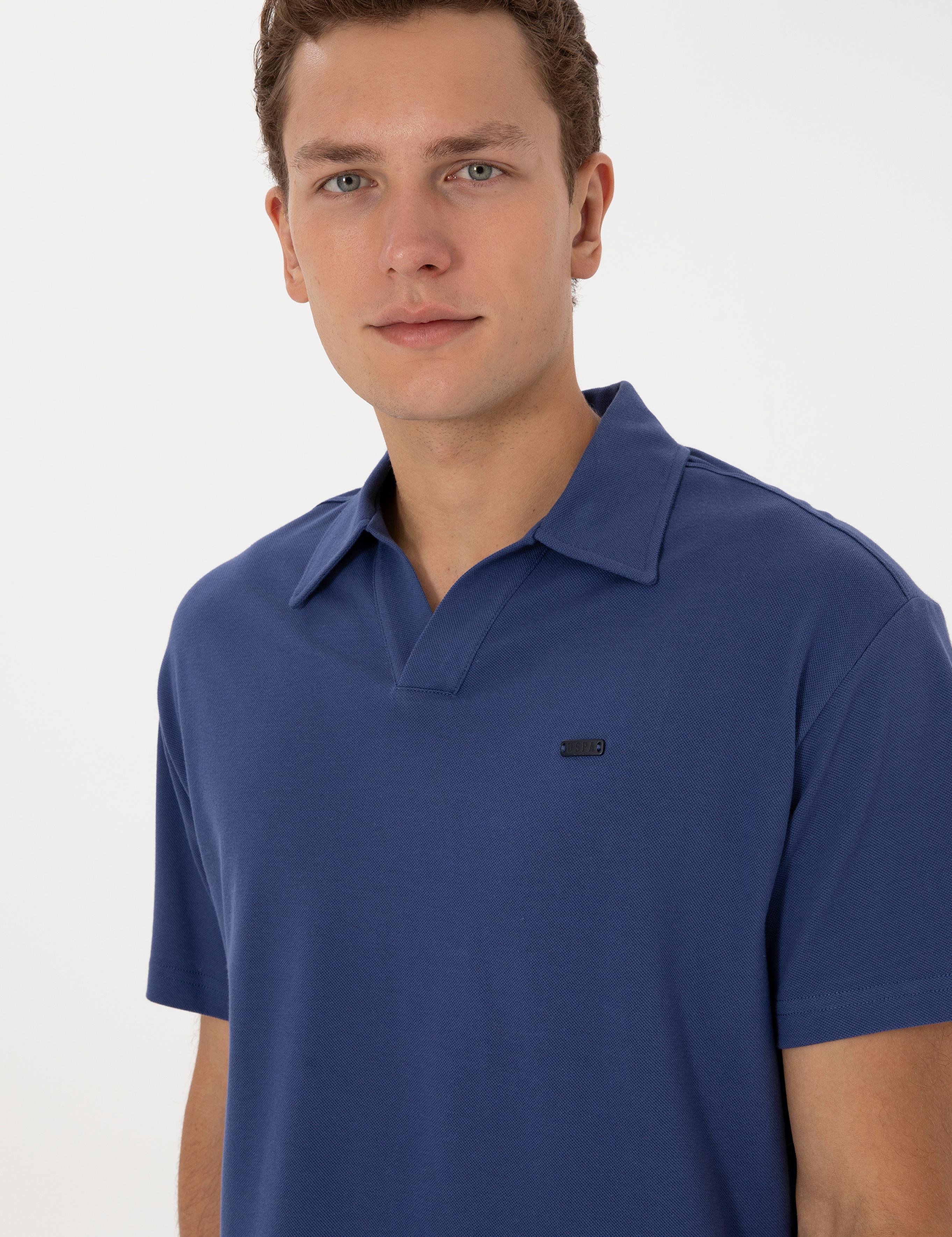 تی شرت یقه انگلیسی ریلکس مردانه یو اس پولو | U.S. Polo Assn. - تصویر 2