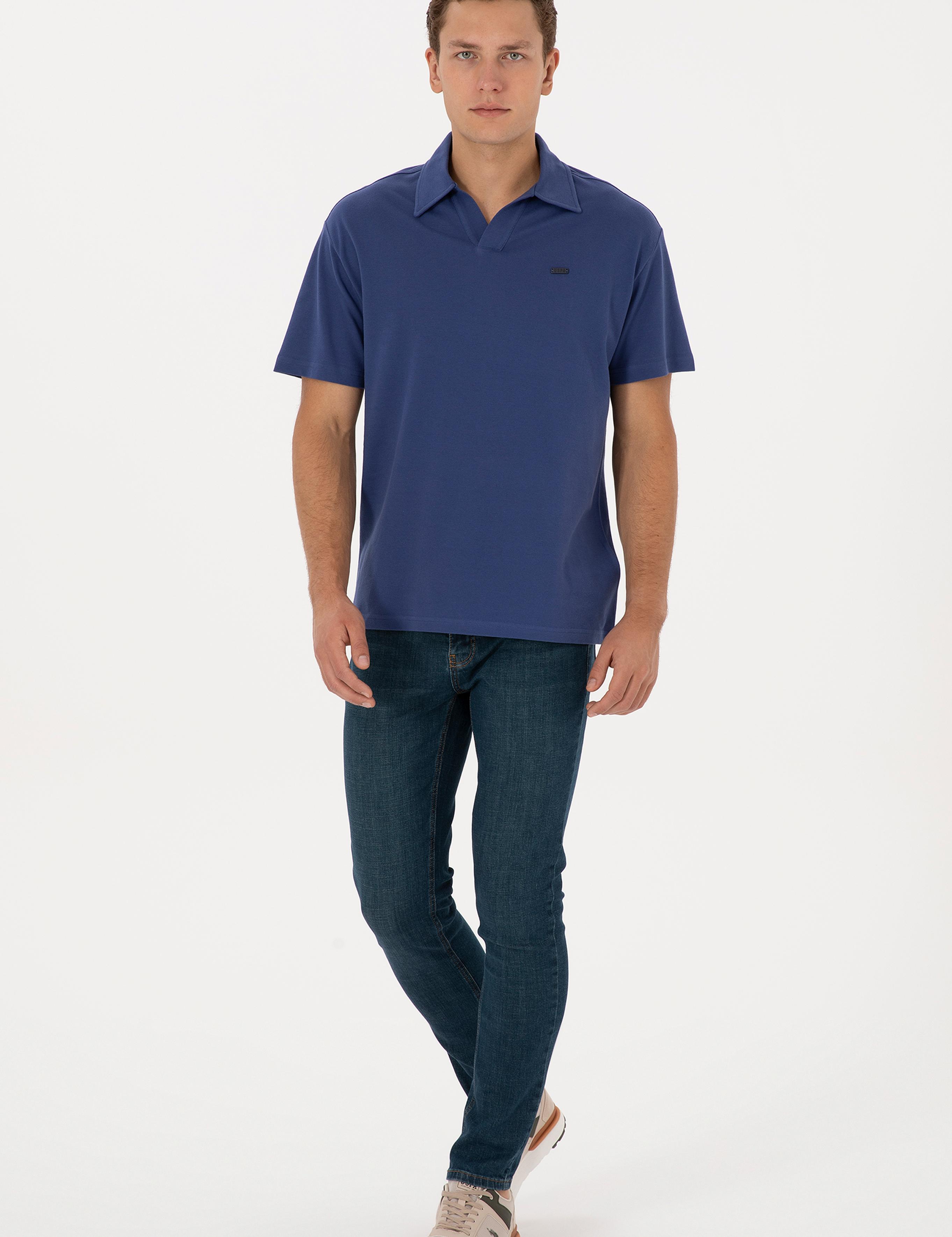 تی شرت یقه انگلیسی ریلکس مردانه یو اس پولو | U.S. Polo Assn. - تصویر 4