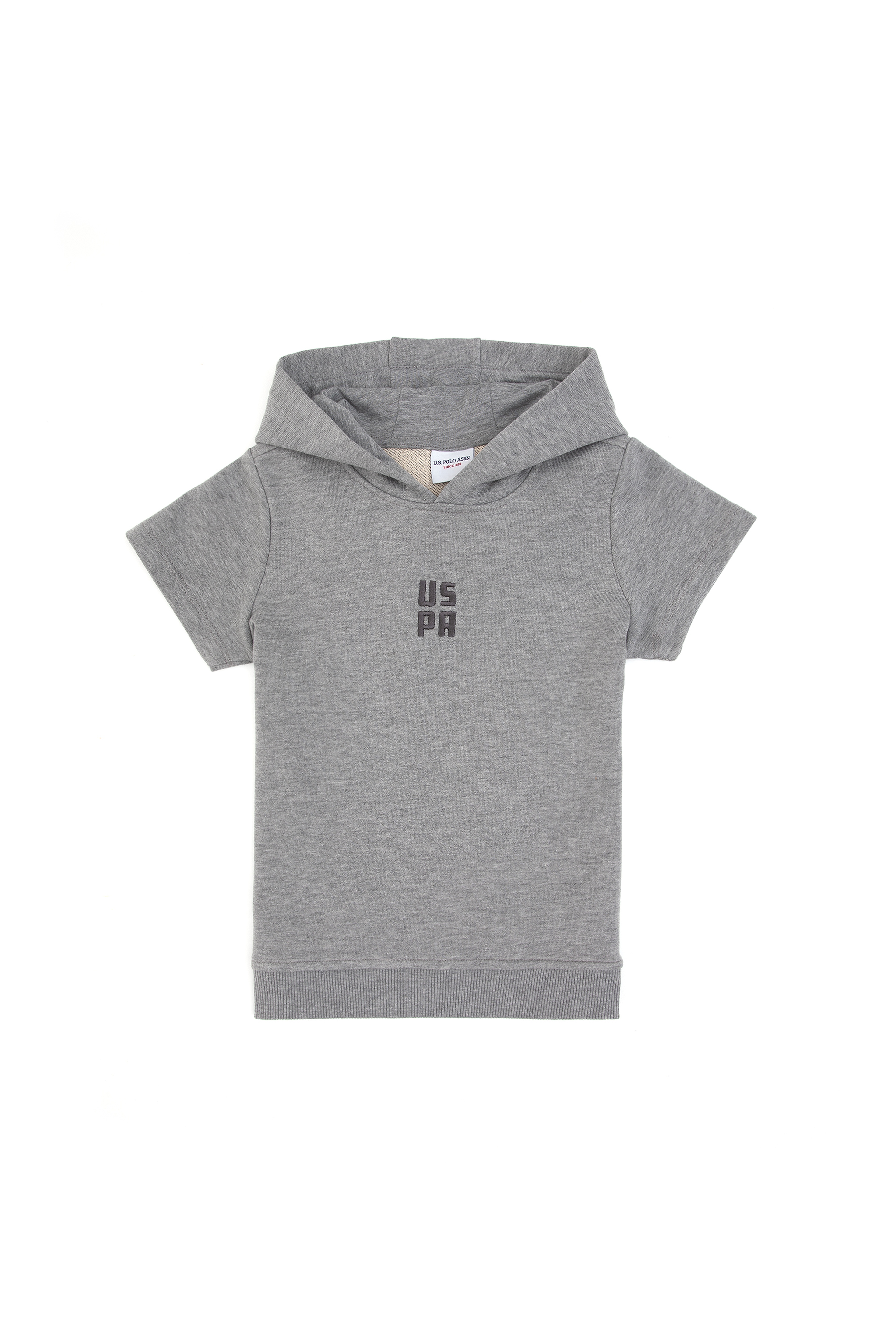 Erkek Çocuk Antrasit Melanj Kapüşonlu Sweatshirt - Image 1