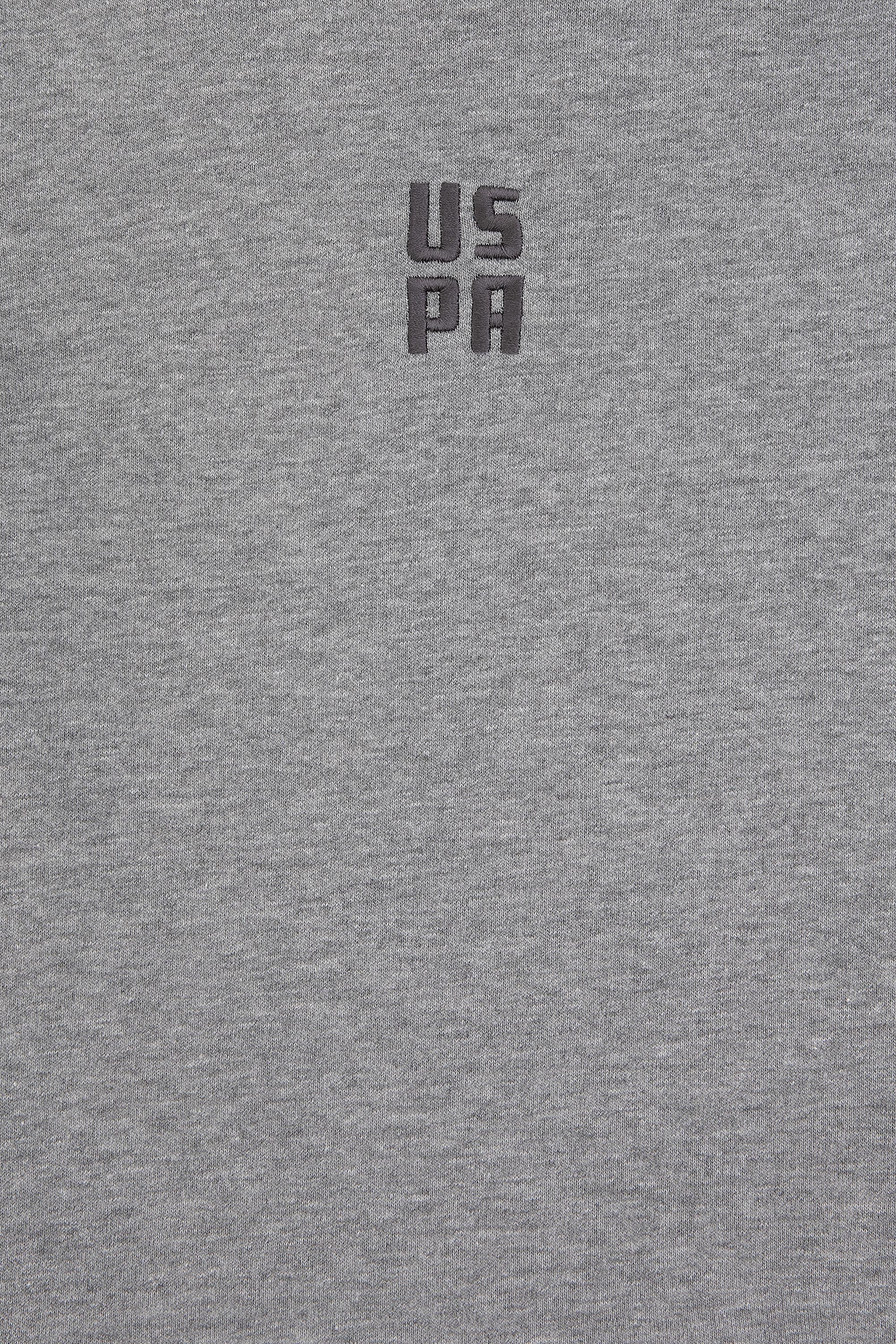 Erkek Çocuk Antrasit Melanj Kapüşonlu Sweatshirt - Image 3