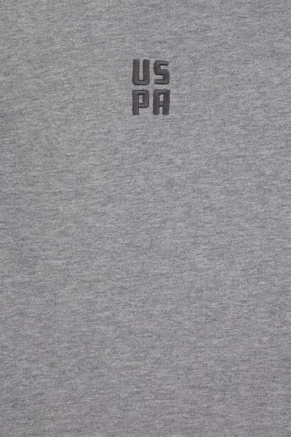 Erkek Çocuk Antrasit Melanj Kapüşonlu Sweatshirt