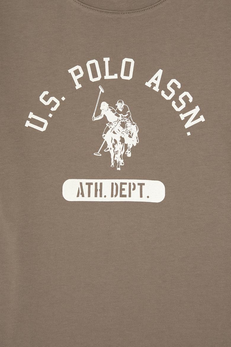 Erkek Çocuk Haki Bisiklet Yaka Tişört - 50325176013