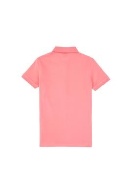 Kız Çocuk Pembe Polo Yaka Basic Tişört - 50306036008