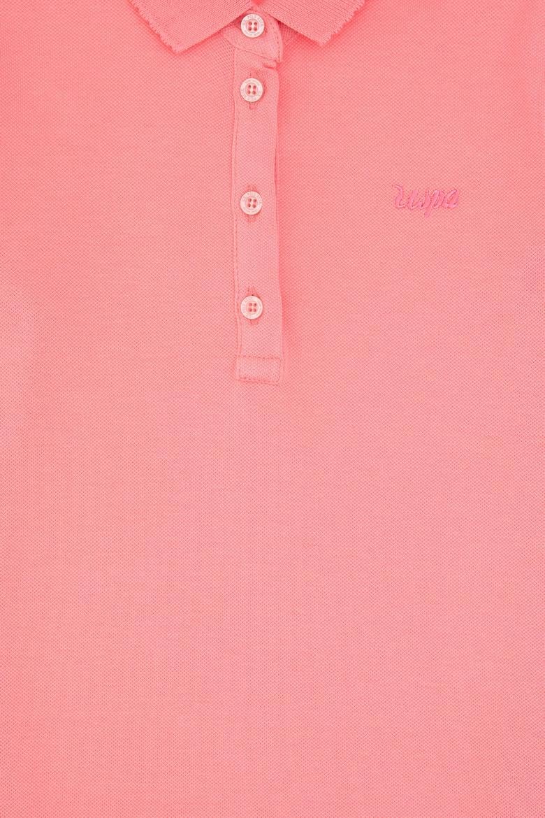 Kız Çocuk Pembe Polo Yaka Basic Tişört - 50306036008