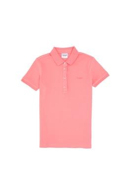 Kız Çocuk Pembe Polo Yaka Basic Tişört - 50306036008