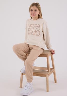 Kız Çocuk Bej Eşofman Takımı - 50318956024