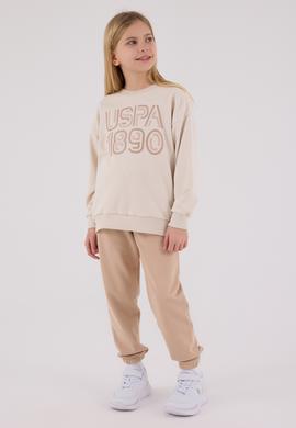 Kız Çocuk Bej Eşofman Takımı - 50318956024