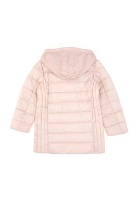 Kız Çocuk Kapüşonlu Pudra Kaban - 50313101015