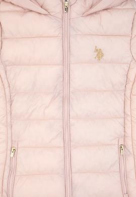 Kız Çocuk Kapüşonlu Pudra Kaban - 50313101015