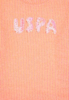 Kız Çocuk Neon Pembe Bisiklet Yaka Sweatshirt - 50314848001