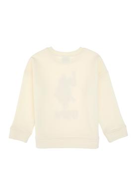 Kız Çocuk Krem Bisiklet Yaka Sweatshirt - 50315590015