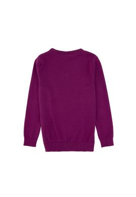 Kız Çocuk Menekşe Bisiklet Yaka Basic Kazak - 50313081013