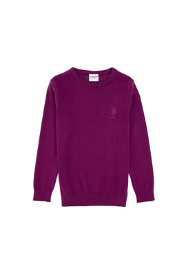 Kız Çocuk Menekşe Bisiklet Yaka Basic Kazak - 50313081013