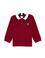 Erkek Çocuk Bordo Polo Yaka Basic Sweatshirt