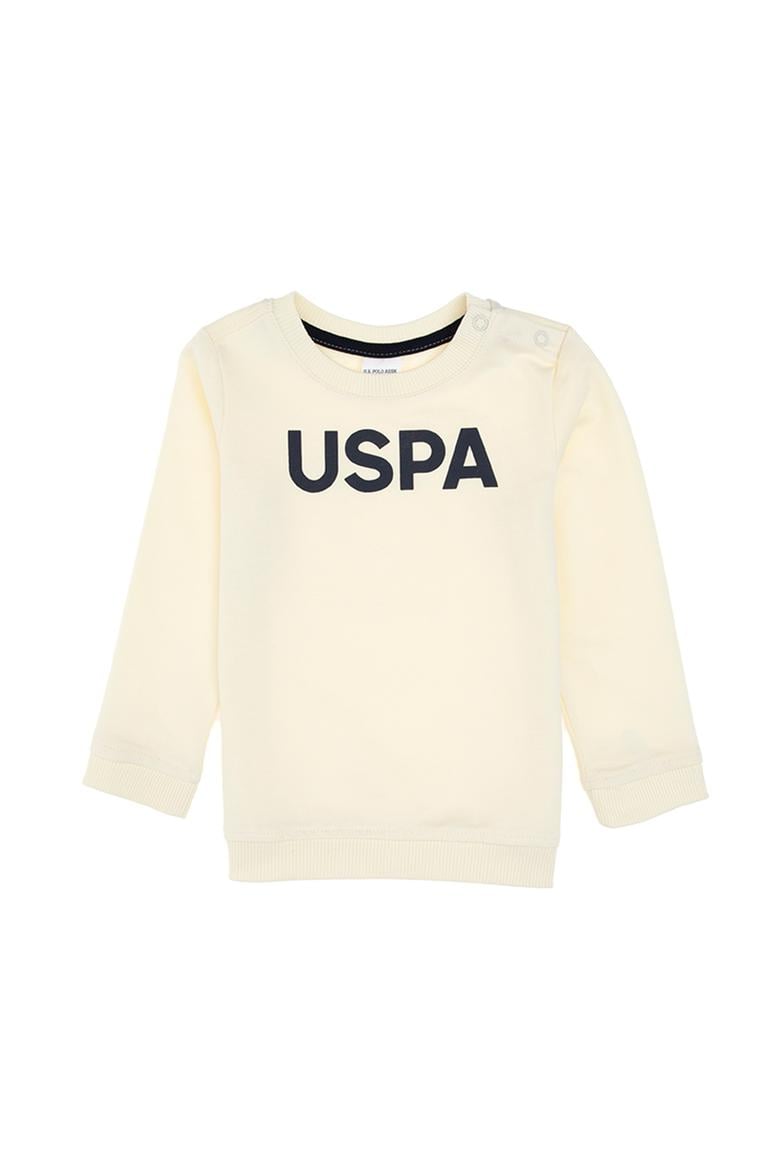 Erkek Çocuk Krem Polo Yaka Basic Sweatshirt - 50316503075
