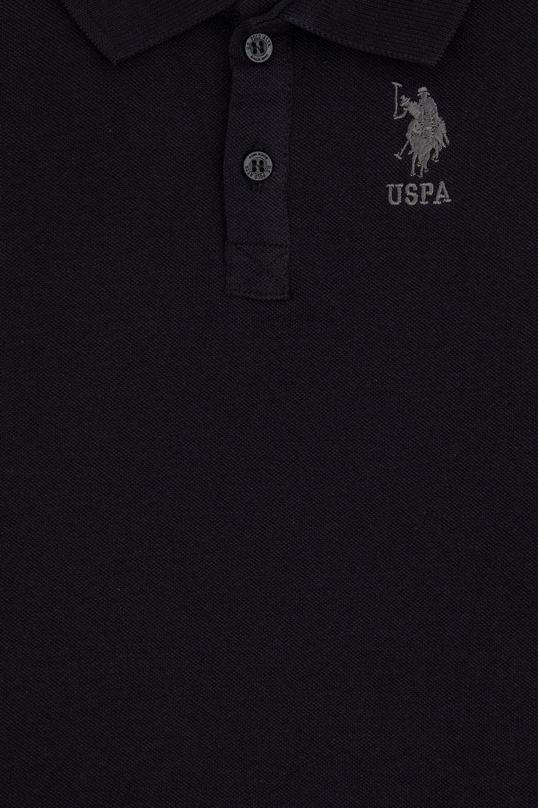 Erkek Çocuk Siyah Polo Yaka Basic Sweatshirt - 50316514015