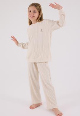 Kız Çocuk Bej Eşofman Takımı - 50318961007