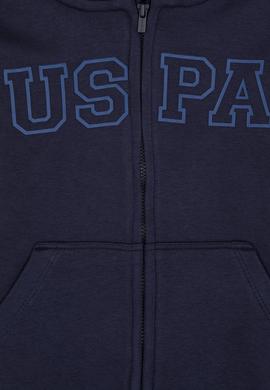 Erkek Çocuk Açık Lacivert Fermuarlı Örme Hırka - 50313844033