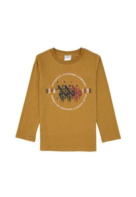 Erkek Çocuk Hardal Bisiklet Yaka Süprem Sweatshirt - 50316595025