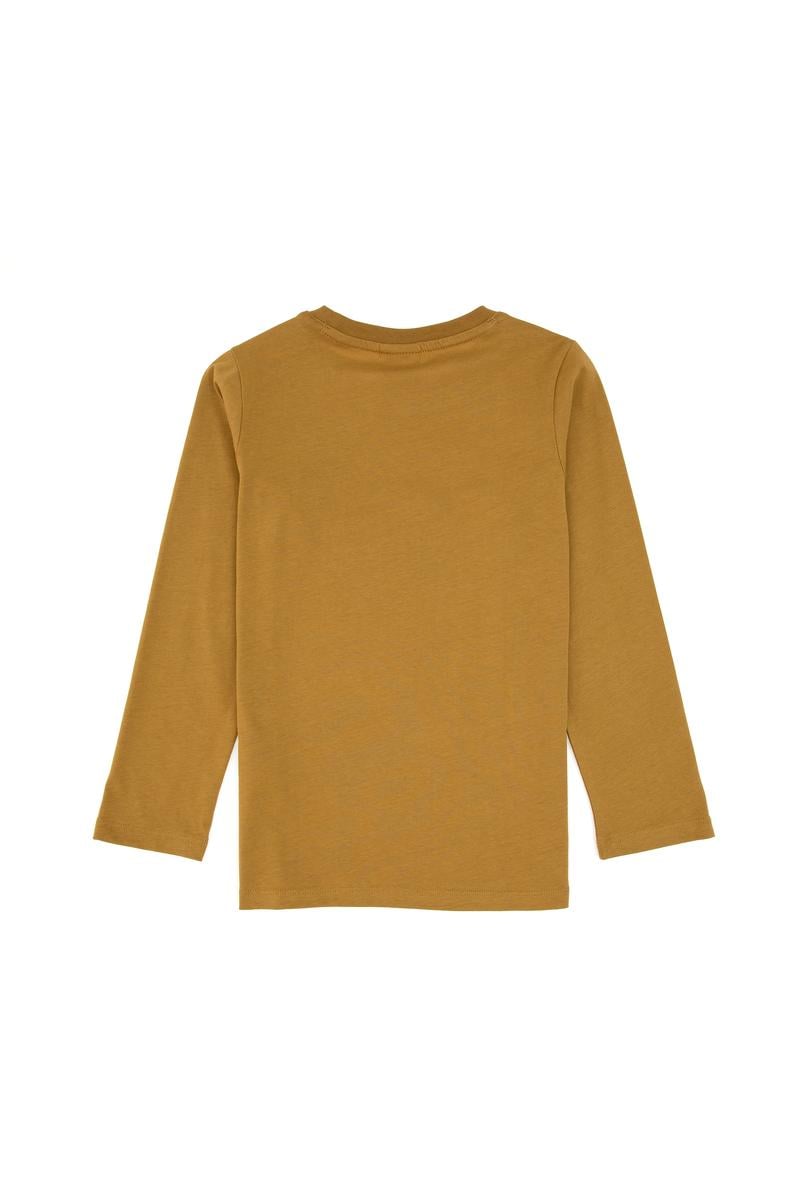 Erkek Çocuk Hardal Bisiklet Yaka Süprem Sweatshirt