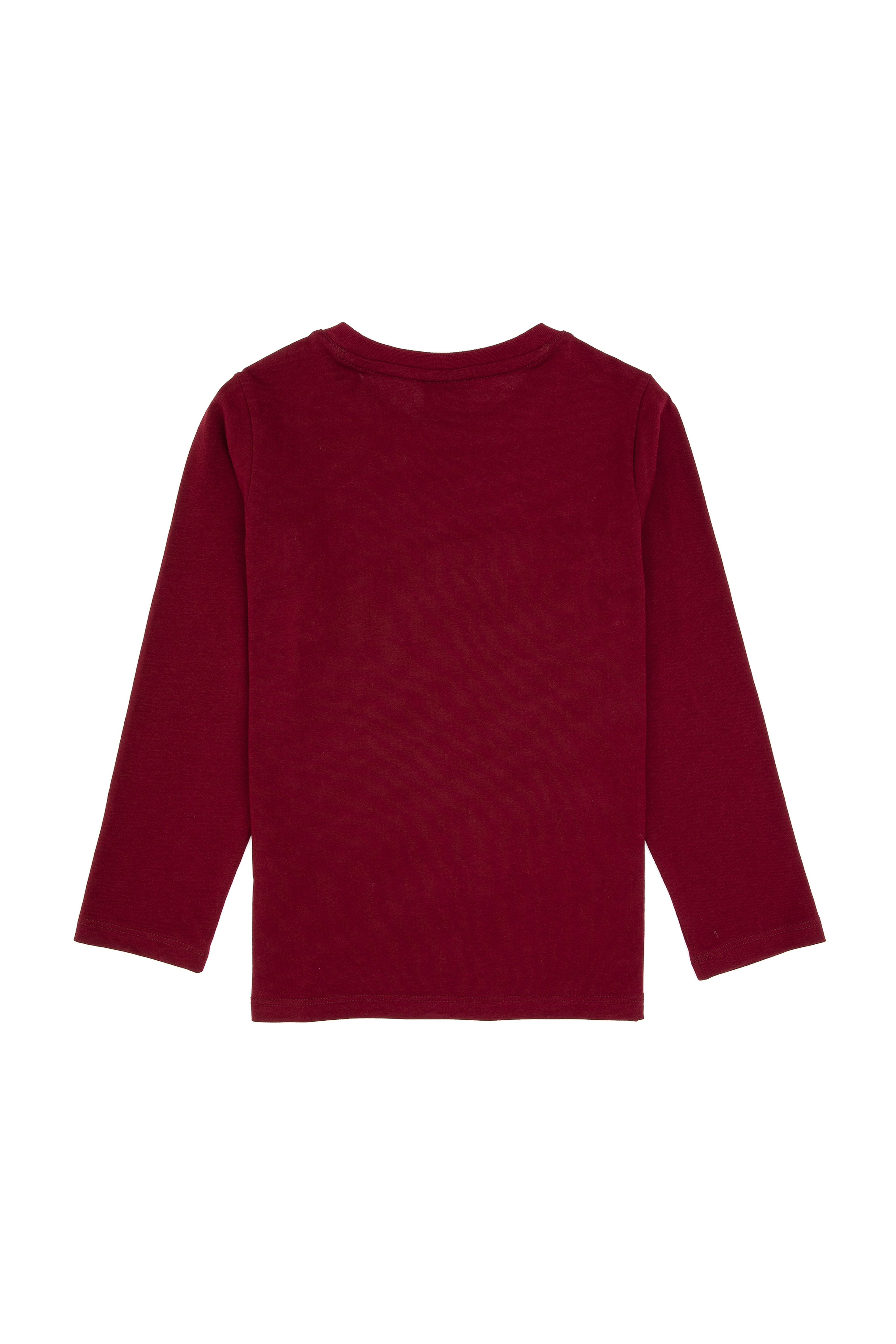 Erkek Çocuk Bordo Bisiklet Yaka Süprem Sweatshirt