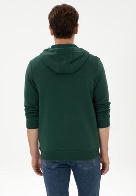 Erkek Koyu Yeşil Örme Hırka - 50307765059