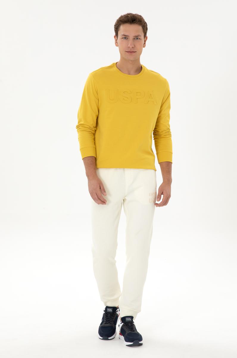 Erkek Krem Şardonlu Eşofman Altı