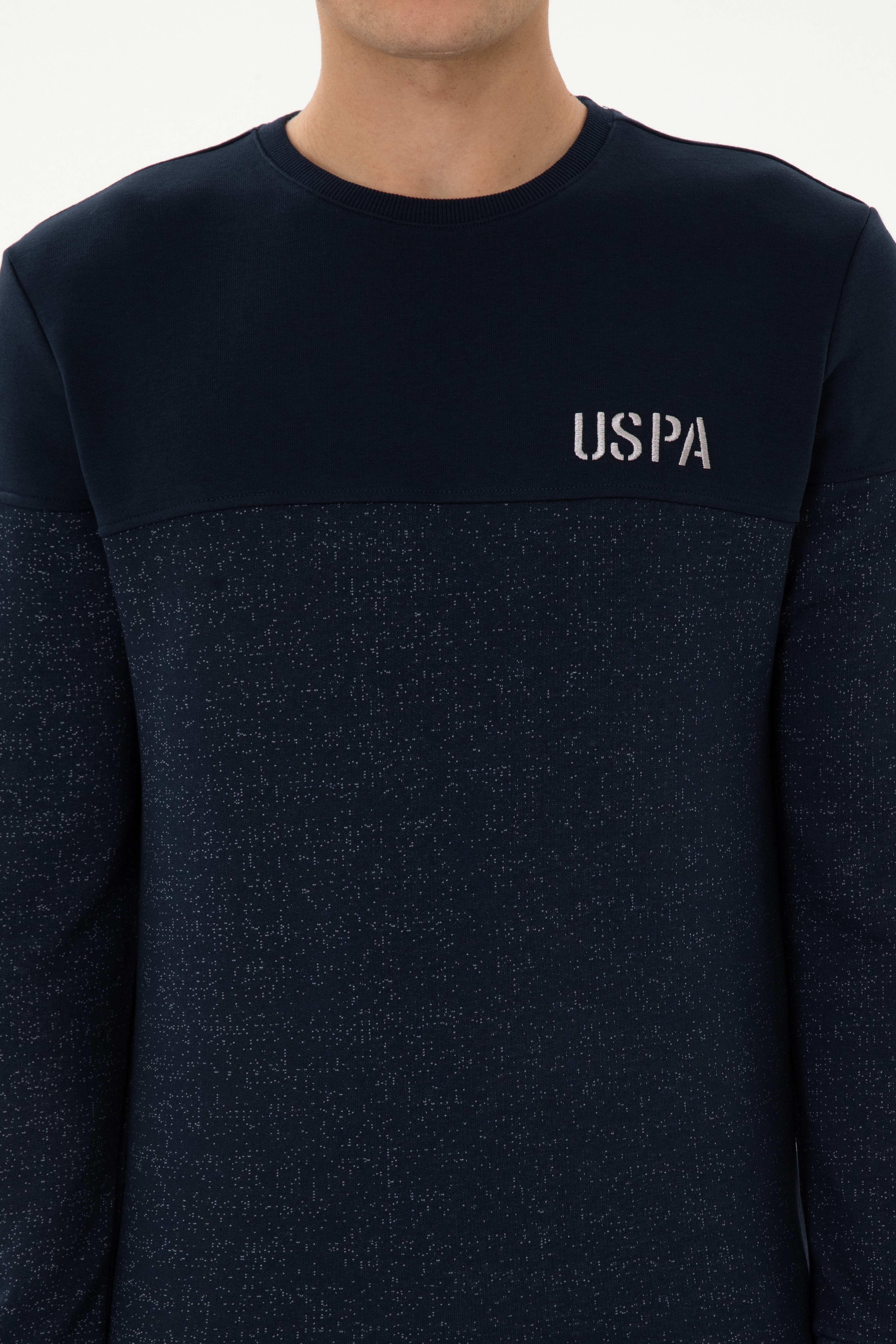 Erkek Regular Fit Bisiklet Yaka Lacivert Sweatshirt - Image 6