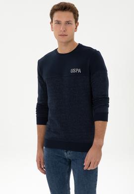 Erkek Regular Fit Bisiklet Yaka Lacivert Sweatshirt - 50316380006