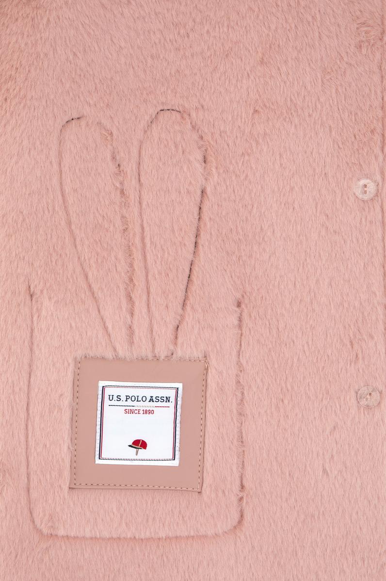 Kız Çocuk Açık Pembe Deri Ceket