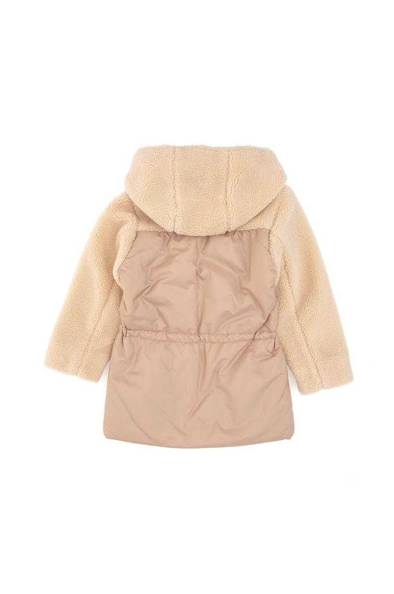 Kız Çocuk Ekru Deri Ceket