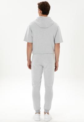 Erkek Gri Melanj Eşofman Altı - 50324790017