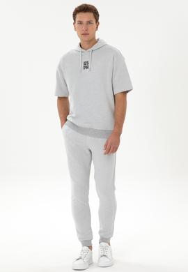 Erkek Gri Melanj Eşofman Altı - 50324790017