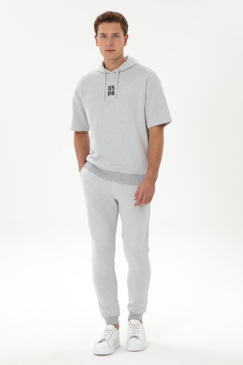 Erkek Gri Melanj Eşofman Altı