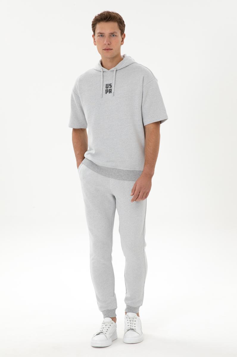 Erkek Gri Melanj Eşofman Altı