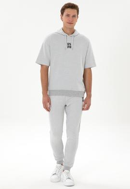 Erkek Gri Melanj Eşofman Altı - 50324790017