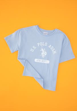 Erkek Çocuk Mavi Bisiklet Yaka Tişört - 50325176008