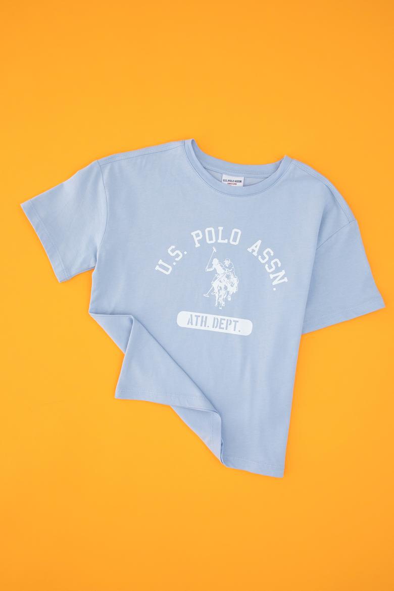 Erkek Çocuk Mavi Bisiklet Yaka Tişört