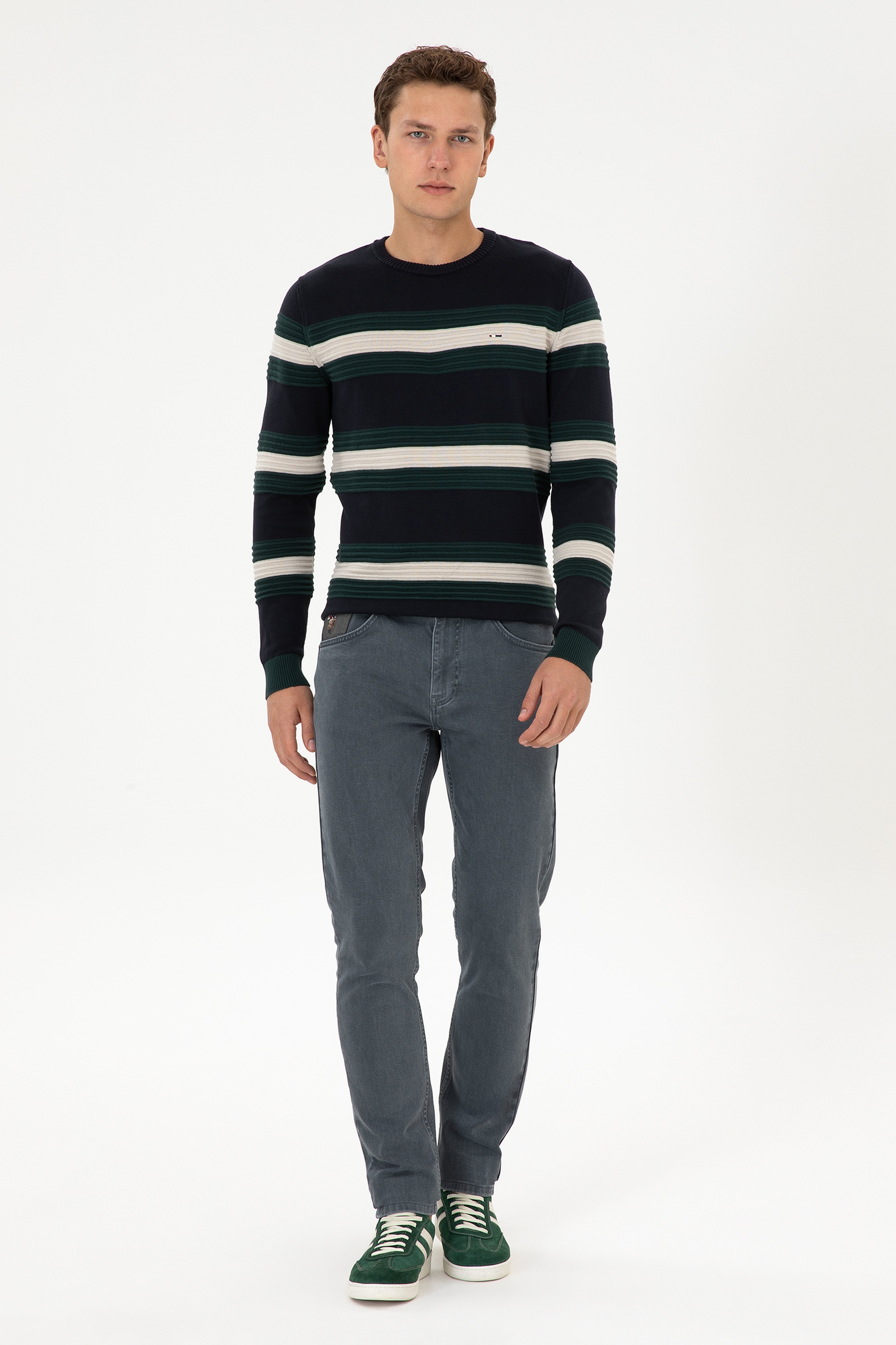 Erkek Mint Slim Fit Jean Pantolon - Image 1