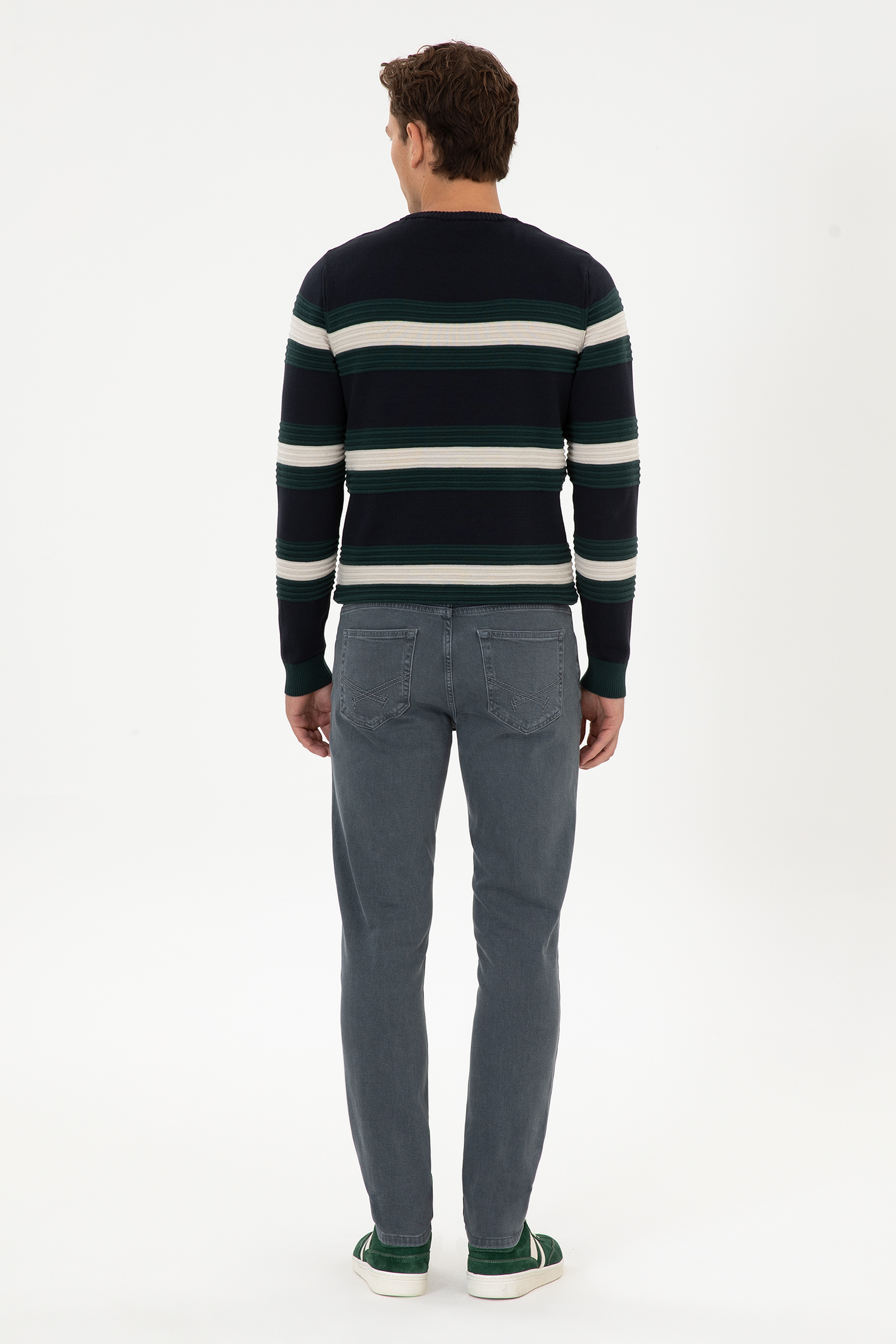 Erkek Mint Slim Fit Jean Pantolon - Image 4