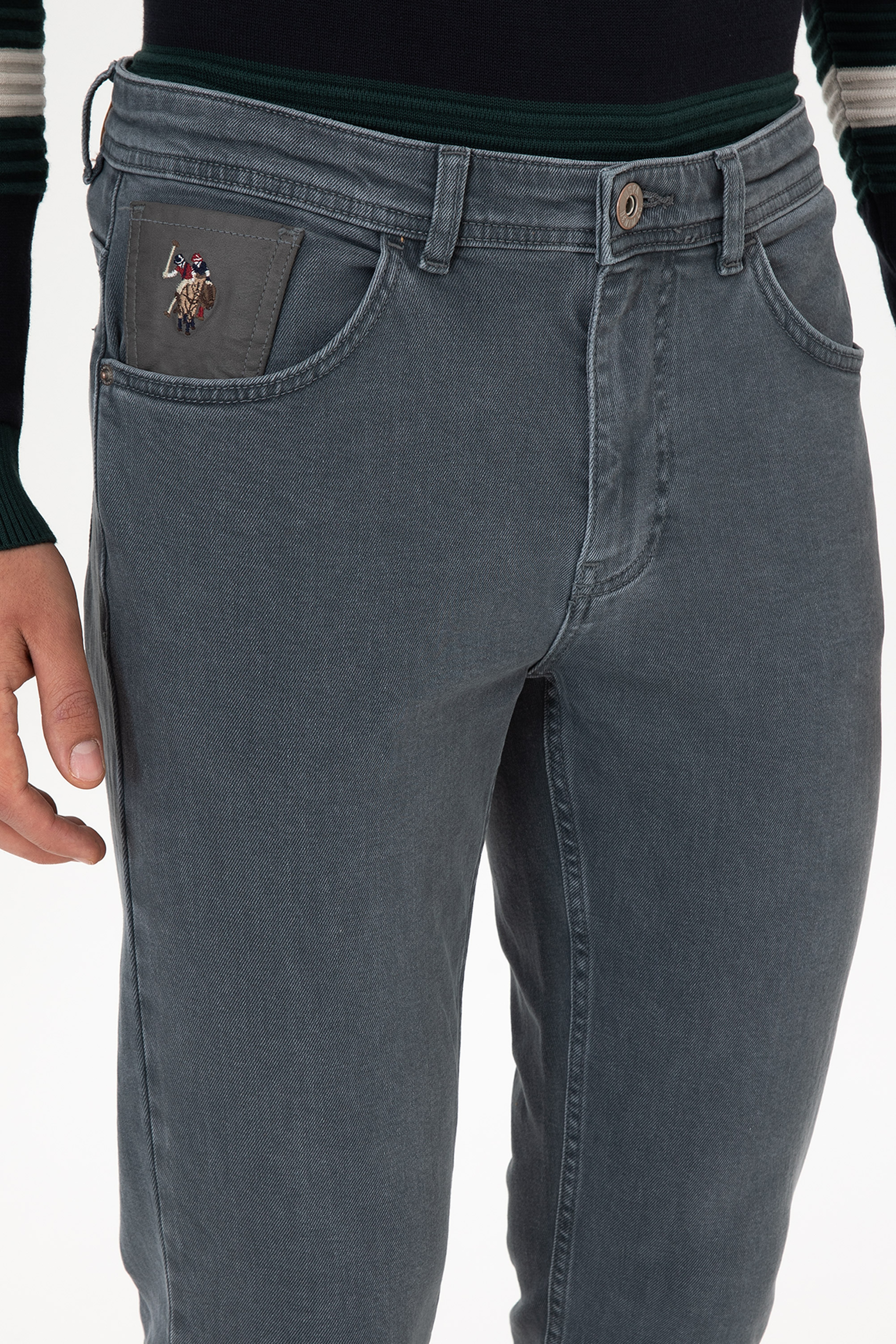 Erkek Mint Slim Fit Jean Pantolon - Image 5
