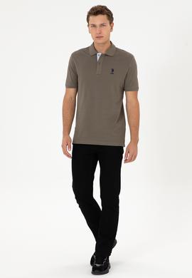 Erkek Vizon Basic Tişört - 50298031333