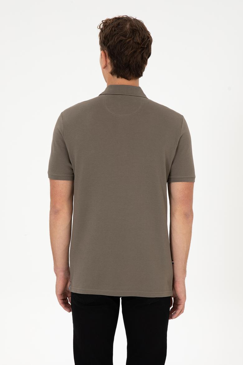 Erkek Vizon Basic Tişört - 50298031333