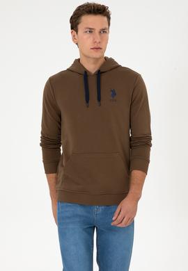 Erkek Haki Basic Sweatshirt - 50307703091
