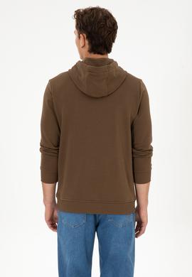 Erkek Haki Basic Sweatshirt - 50307703091