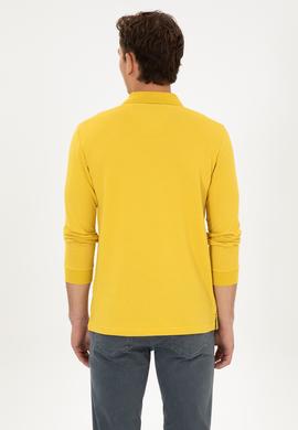 Erkek Sarı Basic Sweatshirt - 50307757173