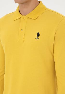 Erkek Sarı Basic Sweatshirt - 50307757173