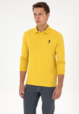 Erkek Sarı Basic Sweatshirt - 50307757173